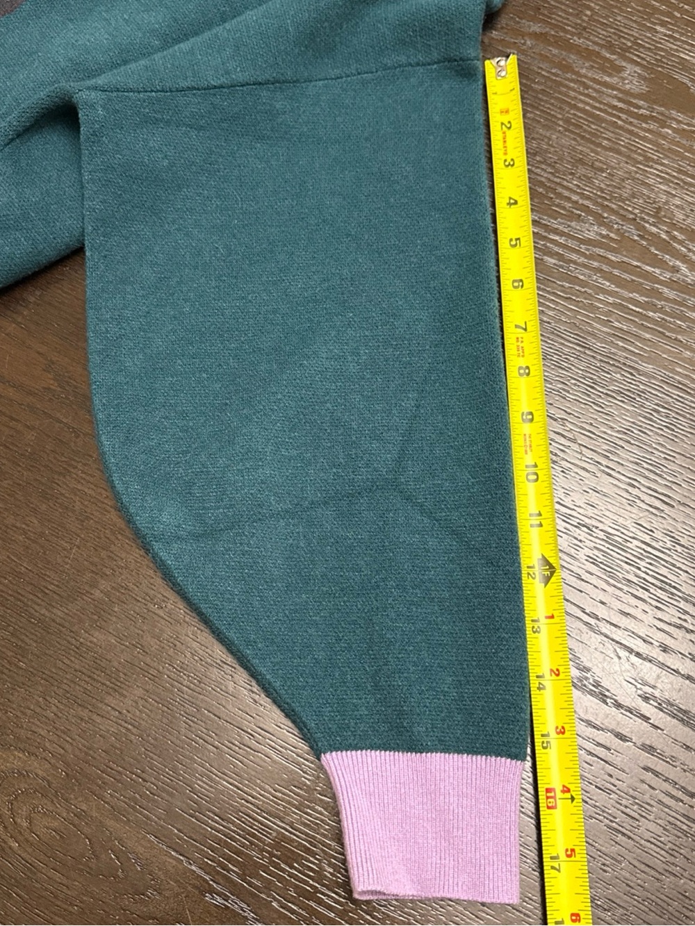 Dressed in LALA Teal Crewneck Sweater with Pink Trim & Dachshund Graphic - Picture 10 of 12